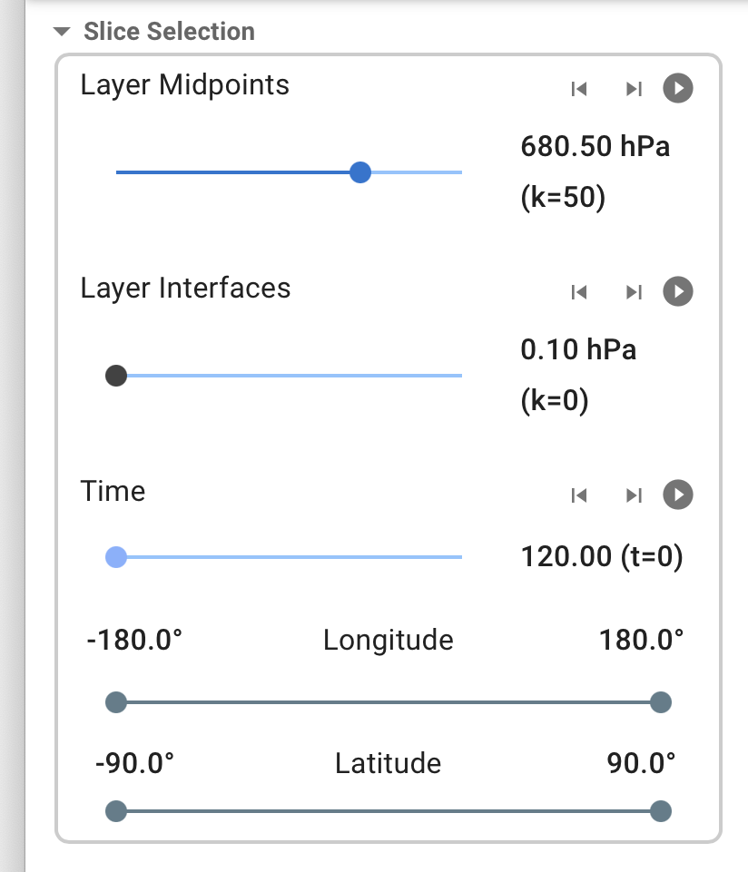 variable selection sections
