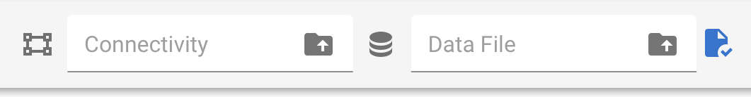 connectivity and data file selection
