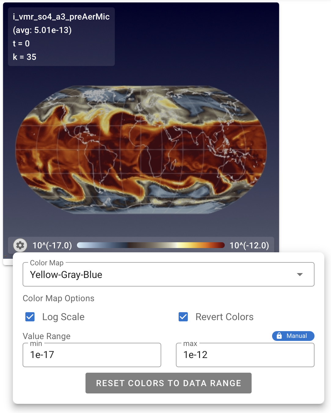 gear menu with manual range